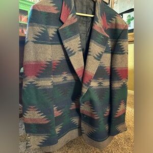 Aztec Wool Blazer